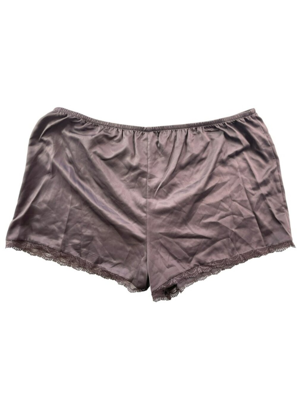 Flora By Flora Nikrooz Chocolate Satin Lace Trim 2-Piece Pajama Set Size XL NWT - Picture 7 of 11